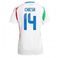 Italien Federico Chiesa #14 Auswärtstrikot Frauen EM 2024 Kurzarm